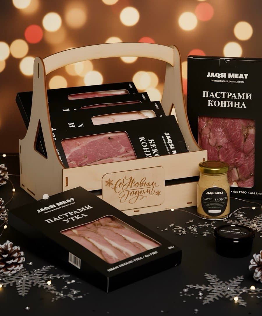 Подарочная корзина деликатесов ПРАЙМ — мясные деликатесы Jaqsi Meat